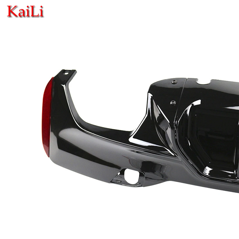 Глянцевый черный задний диффузор для BMW 5 серии G30 G31 M посылка 2017-2024 бампер внешняя