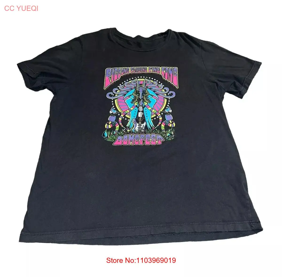 Черная хлопковая футболка для пинг-понга унисекс модель RM984