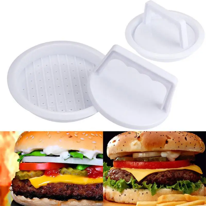 

Round Shape Hamburger Press Hamburger Maker Machine Meat Beef Grill Patty BBQ Burger Maker Mould Kitchen Accessories Newest