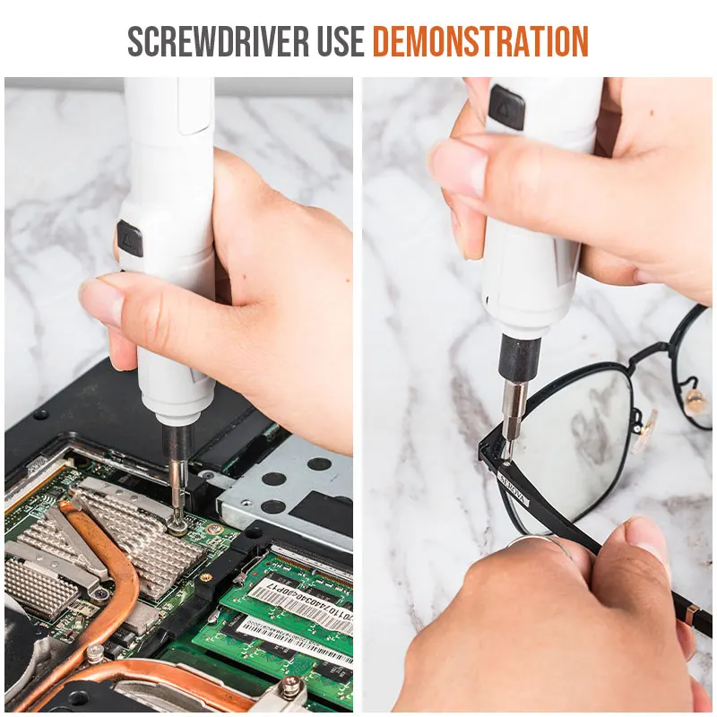 hi spec cordless usb rechargeable electric screwdriver pen type 3 6v screw driver with bits phone watch repairing hand tool free global shipping