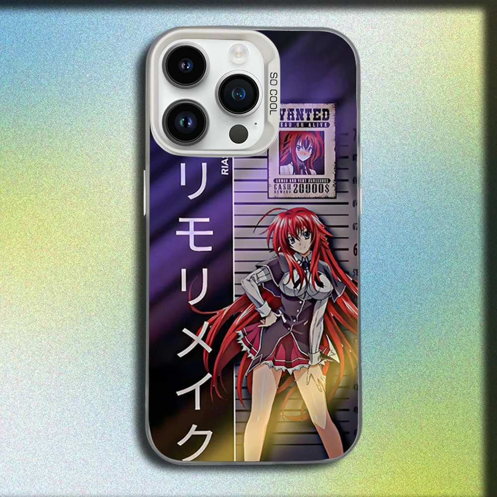 Фото Чехол для телефона R-Rias Gremory High School DxD для iPhone 16,15,14,13,12,11, Mini, Pro, SE, MAX, белый матовый противоударный чехол №3