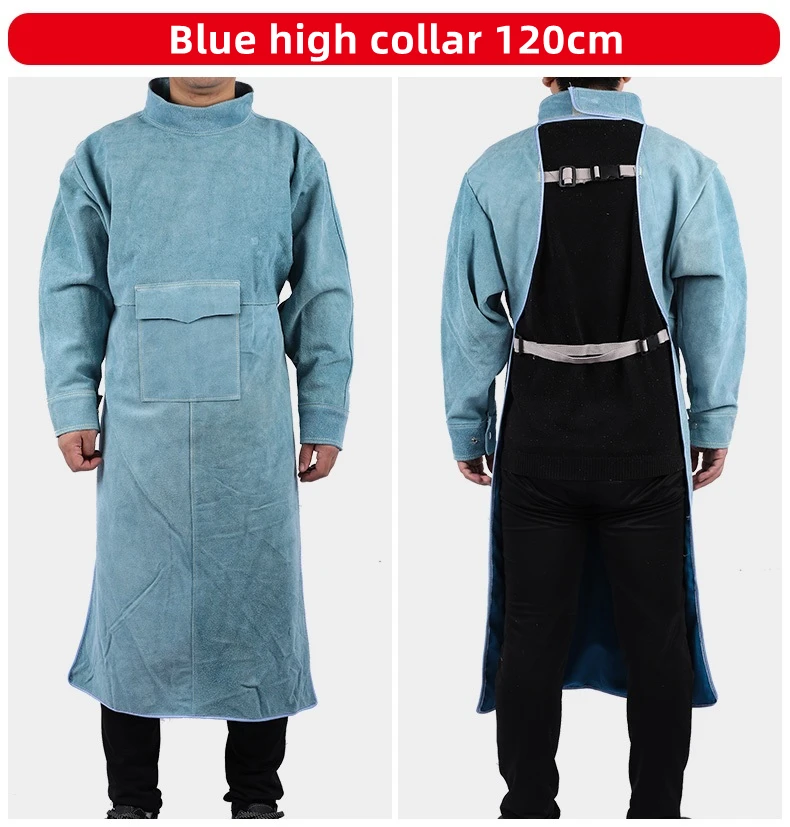 Кожаный замшевый защитный костюм для электрической сварки огнестойкий рабочая