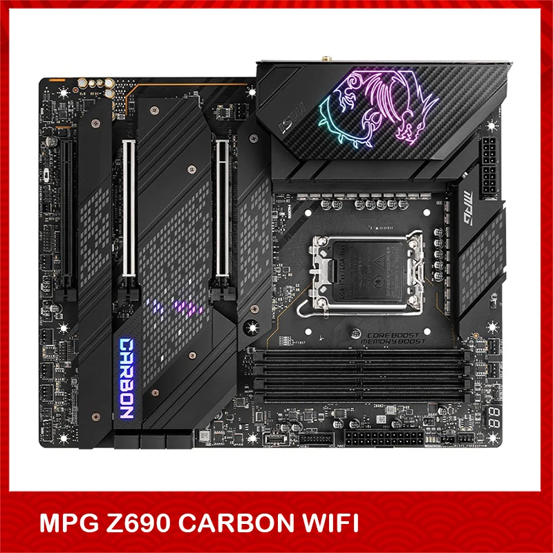 

Original Desktop Motherboard For Msi for MPG Z690 CARBON WIFI DDR5 128GB M.2 PCI-E 4.0 LGA1700