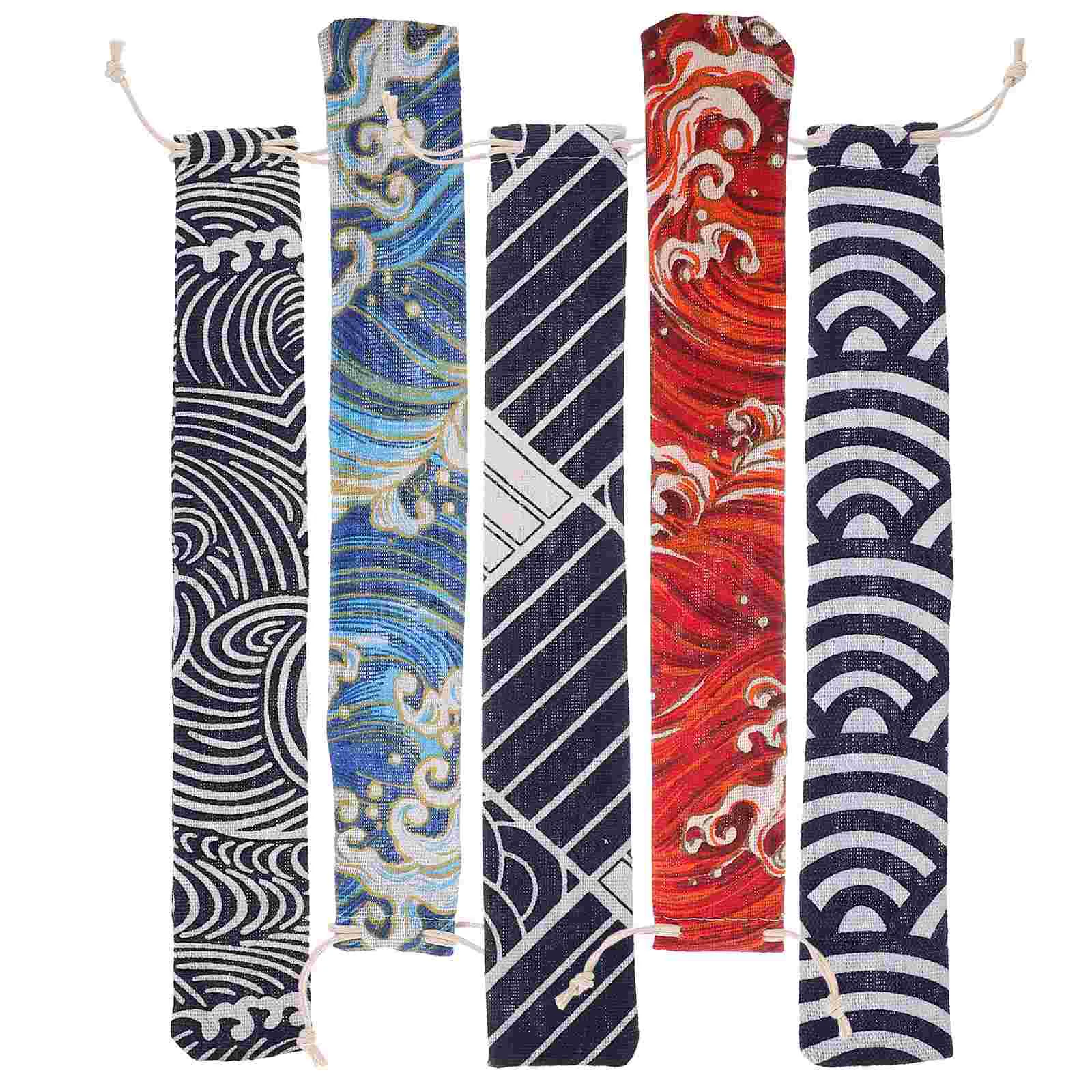 5 шт. сумка для посуды на шнурке дорожные упаковочные сумки столовые приборы