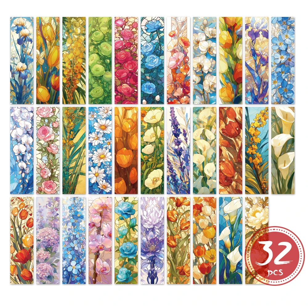 

Цветковые закладки из бумаги