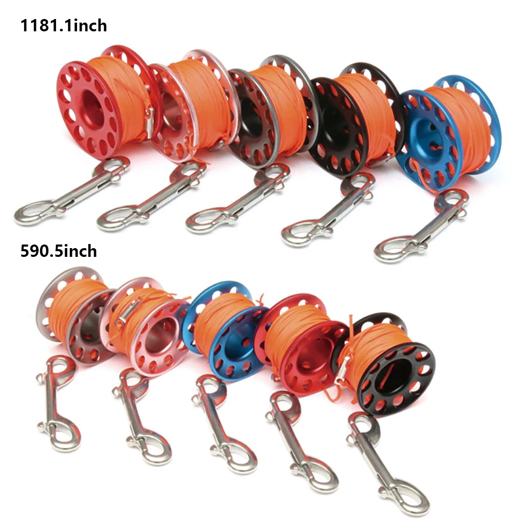 

Spool Finger Reel Diving Reels Lifeline Satety Sausage Anchor Rope Retractable Holder Underwater Divesafe Hand Winder