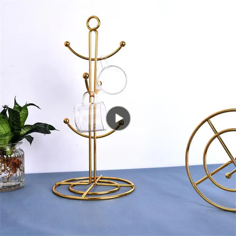 

Stainless Steel Welding Process Water Cup Rack Kitchen Cup Holder Tea Cup Coffee Hanger Rack Storage Rack Drying Drainer Mug