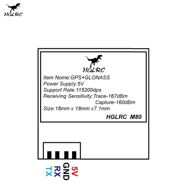 HGLRC M80 PRO GPS чип 10-го поколения Три режима позиционирования 3 в-5 в для FPV гоночного