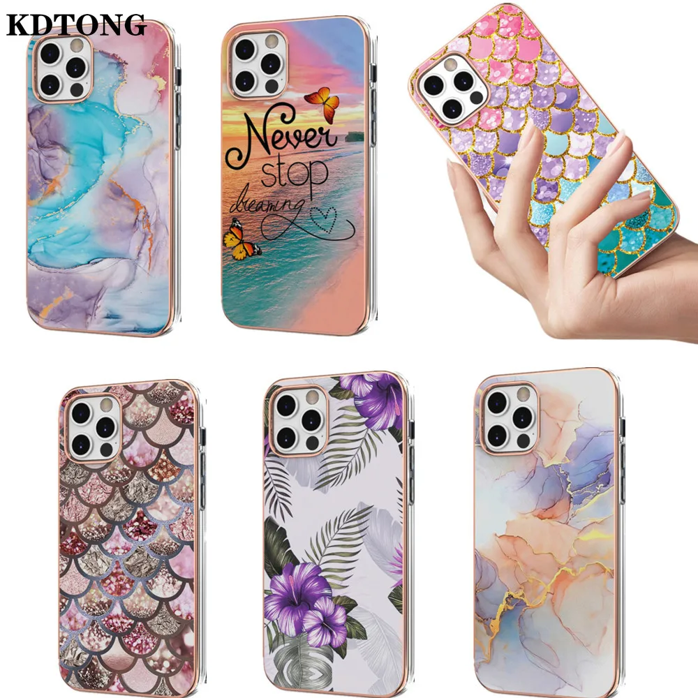 

Case for iPhone 14 13 12 Mini 11 Pro Max XR X XS SE 2022 7 8 Plus Coque Cute Soft IMD Frame Summer Popular Protect Back Cover
