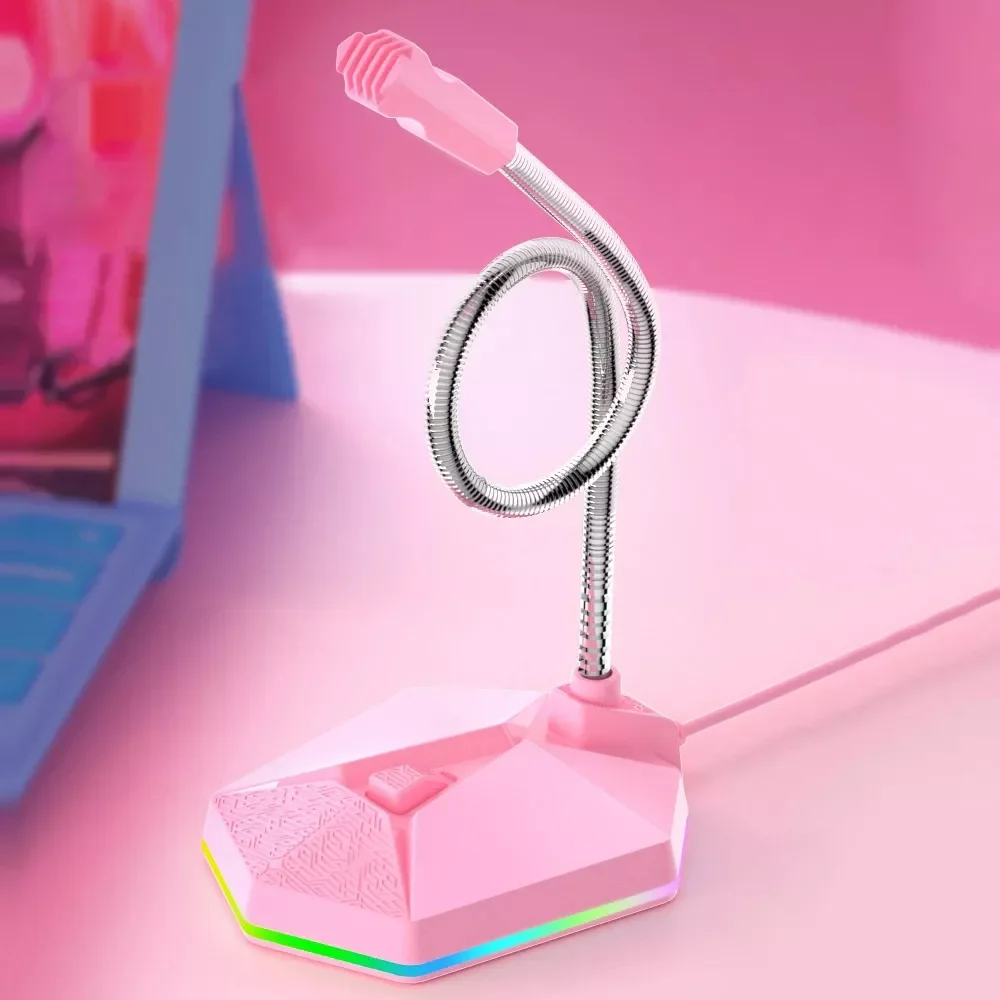 

USB-микрофон с шумоподавлением и RGB-подсветильник кой
