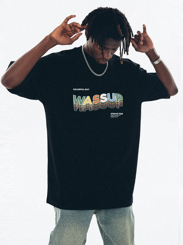 Noah Wassup футболка с короткими рукавами мужская хлопковая тяжелая 260 г корейская