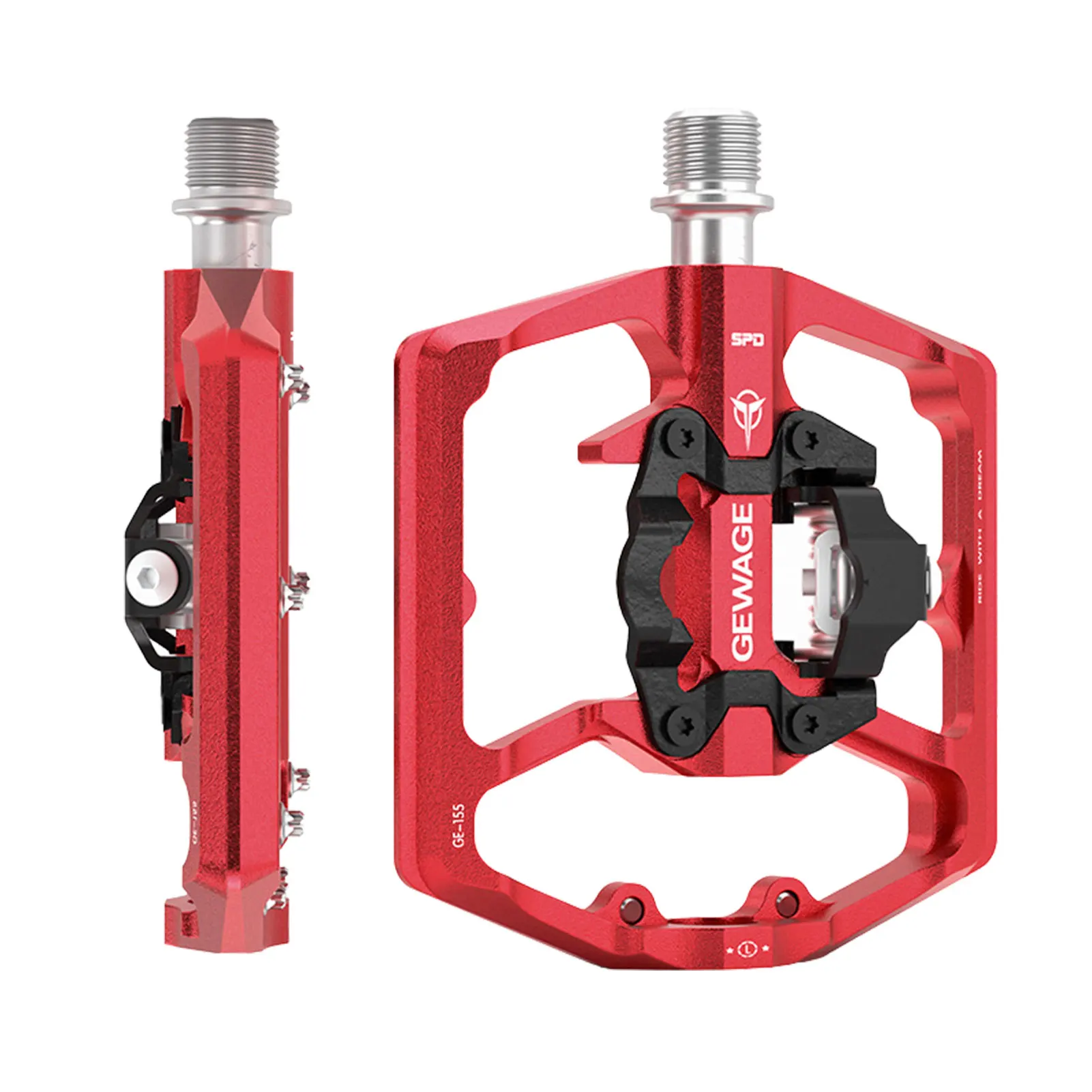 

Adult Replacement Bike Pedals Bike Pedal Set 3.93*4.92Inch 100*125mm Compatible Fits Most Adult Bikes Multiple Colors