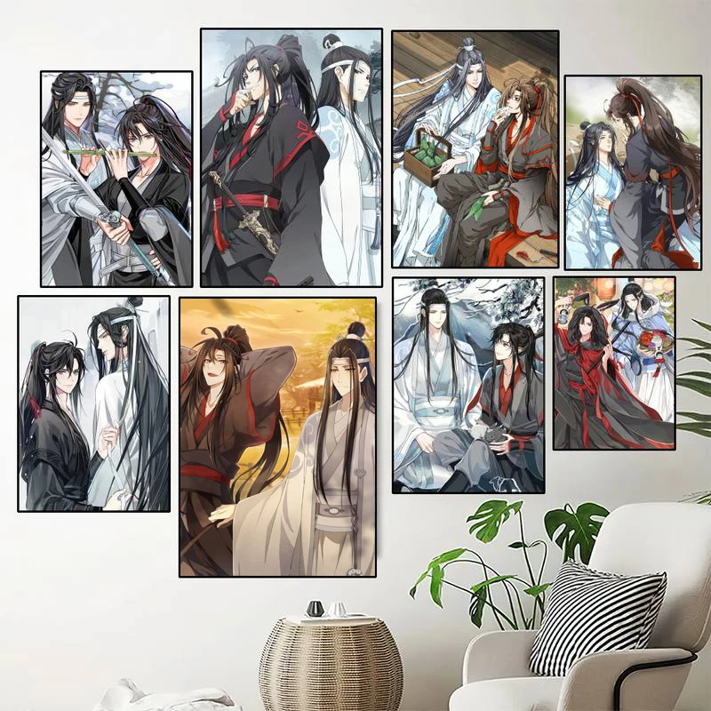 

Mo Dao Zu Shi Anime Poster Decorative Prints Wall Painting Room Decor Aesthetic Wall Art Mural Home Decor Canvas Painting