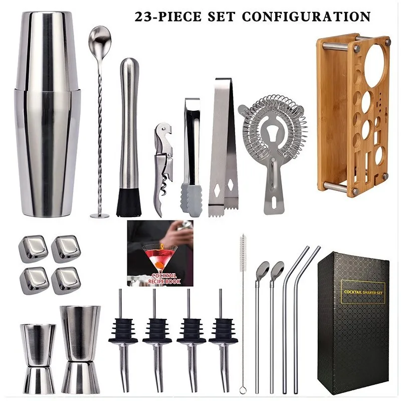 

Коктейльный шейкер из нержавеющей стали, диагональ 23 шт.