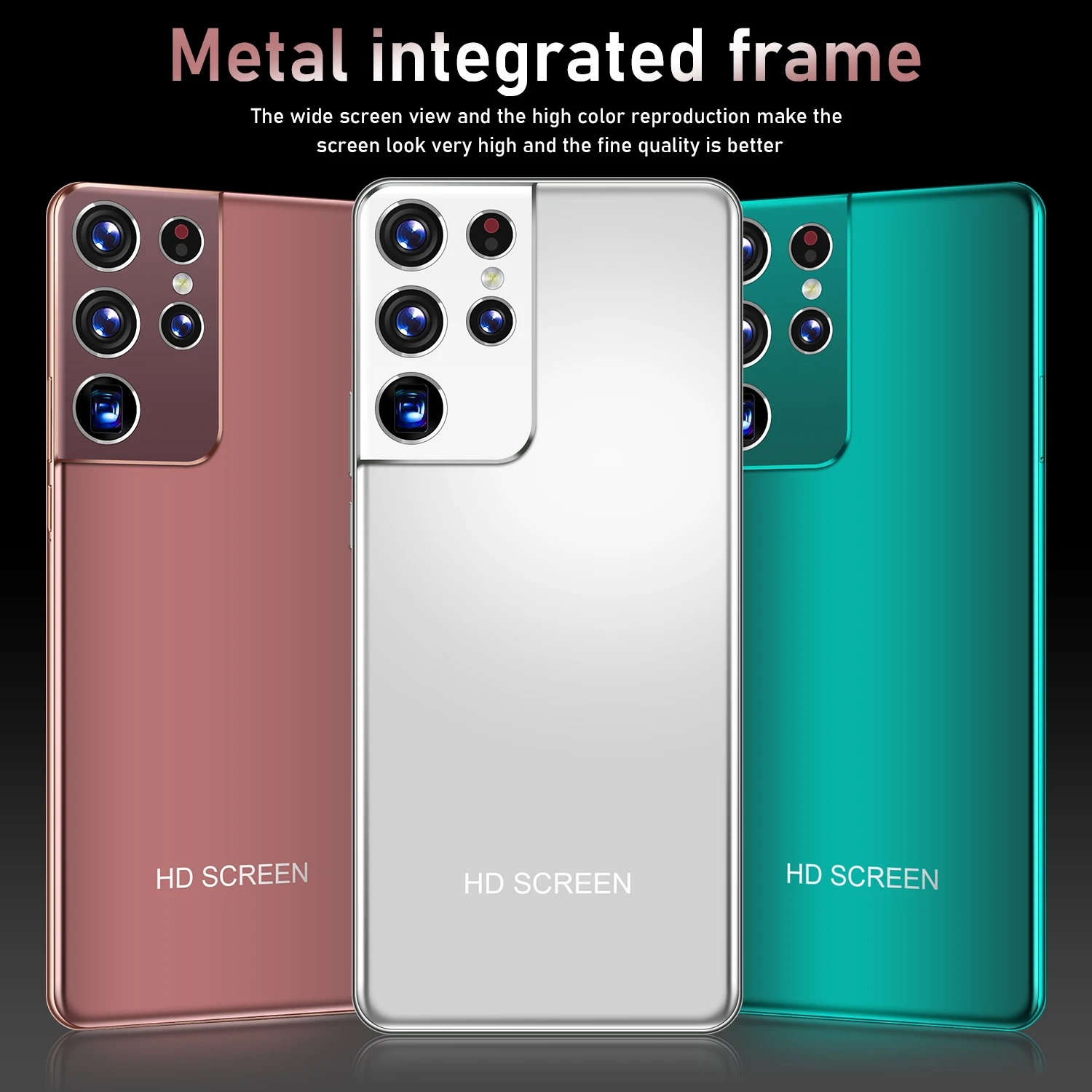 

5G Globale Version S21 Ultra 7.3 HD Full screen Android Smartphone 16GB +512GB 6800mAh Cellphone 48MP Unlock Smartphones