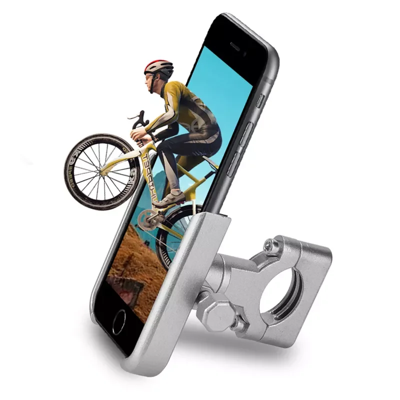 

Aluminum Bike Phone Holder 360D Rotatable for 4.0-6.5" Mobile Phone Mount Bicycle Motorcycle Handlebar Rear View Mirror Sta