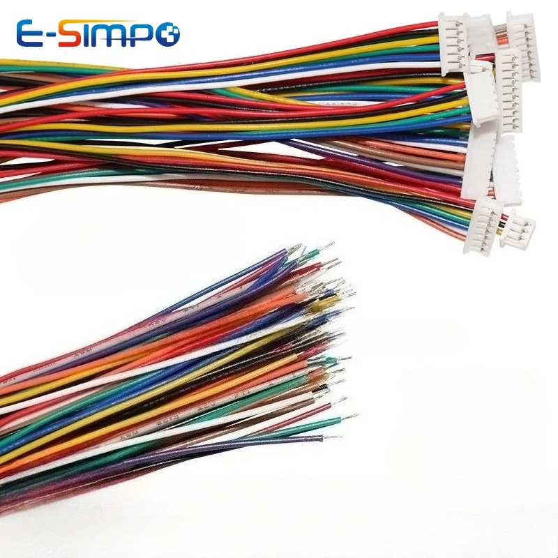 

10 шт. JST MX1,25 мм одинарный/двойной кабельный разъем 2/3/4/5/6/7/8/9/10/12Pitch Plug 10/20/30 см длина 28AWG проводной разъем