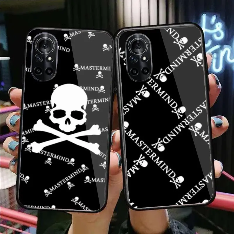

Трендовый японский чехол для телефона Huawei P50 P40 P30 P20 Pro Mate 40 30 20 Pro Nova 9 8 7 PC, стеклянный чехол для телефона