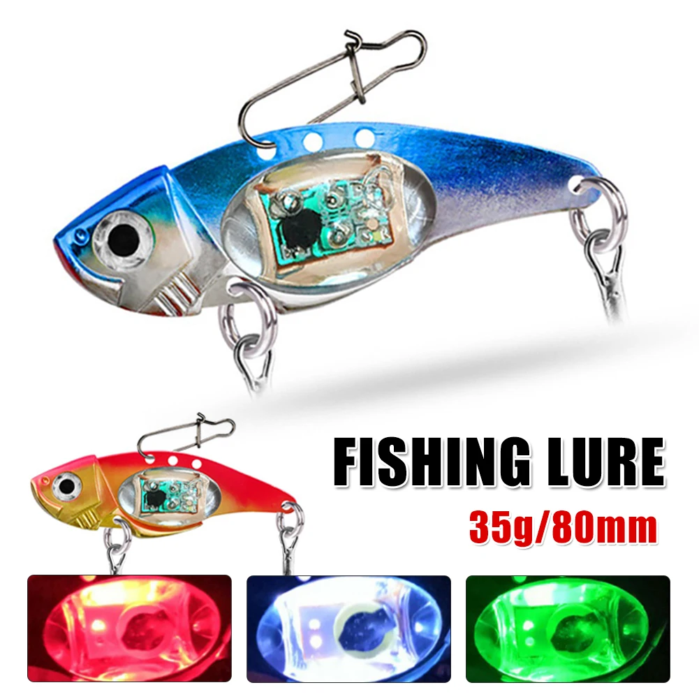 

Fishing Lure Multicolor LED Flash Light Bait Drop Underwater Eye Shape Attracting Fish with Night light for Fishing Use tools