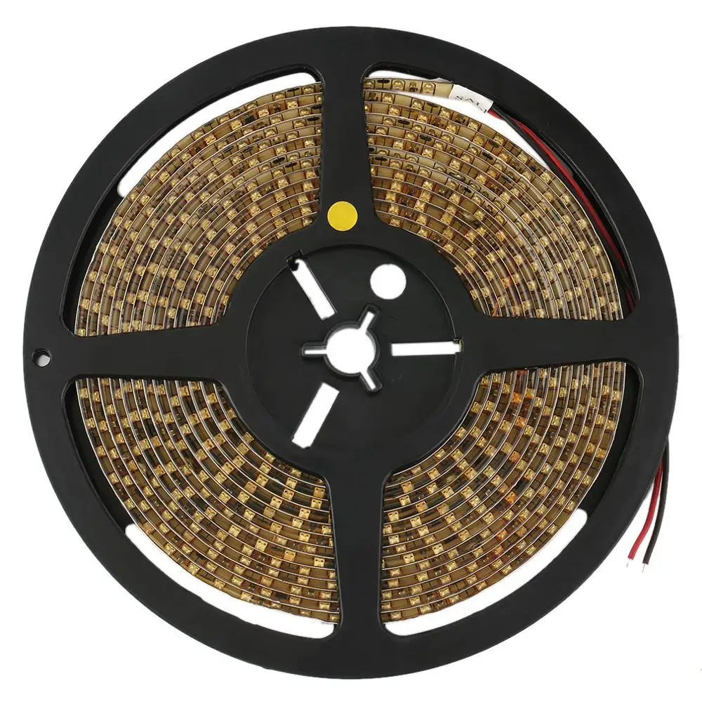 

5M Car Yellow 3528 SMD LED Waterproof Flexible Strip 12V 600 LEDs Professional fashion Beautiful