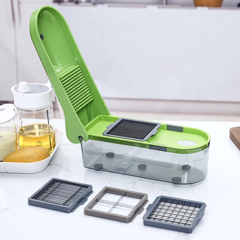 

Multifunctional Vegetable Cutter Potato Shredded Shredder Grater Dicing Kitchen Household Slicing Cut Flower Vegetable Cutter