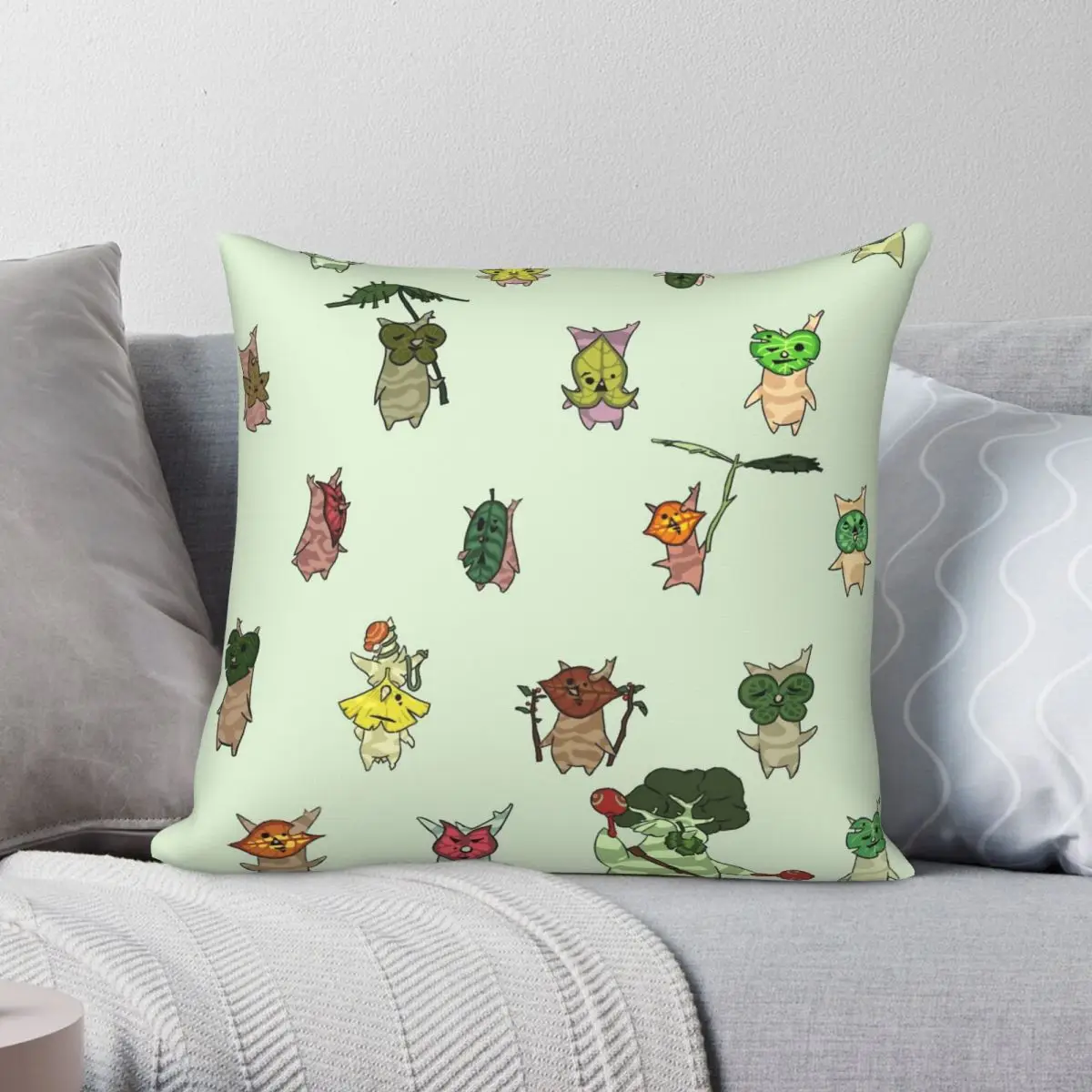 

Korok Pillowcase Polyester Linen Velvet Pattern Zip Decor Room Cushion Case 45x45