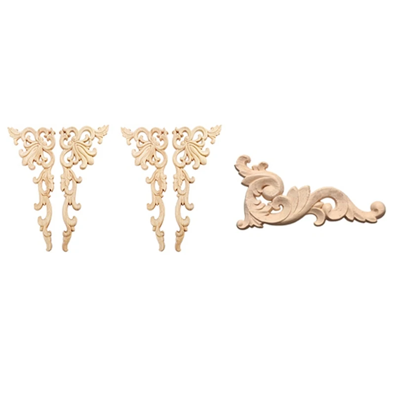 1 шт. деревянная зеркальная аппликация 12X6 см и 4 20X10 Современная Настенная рама