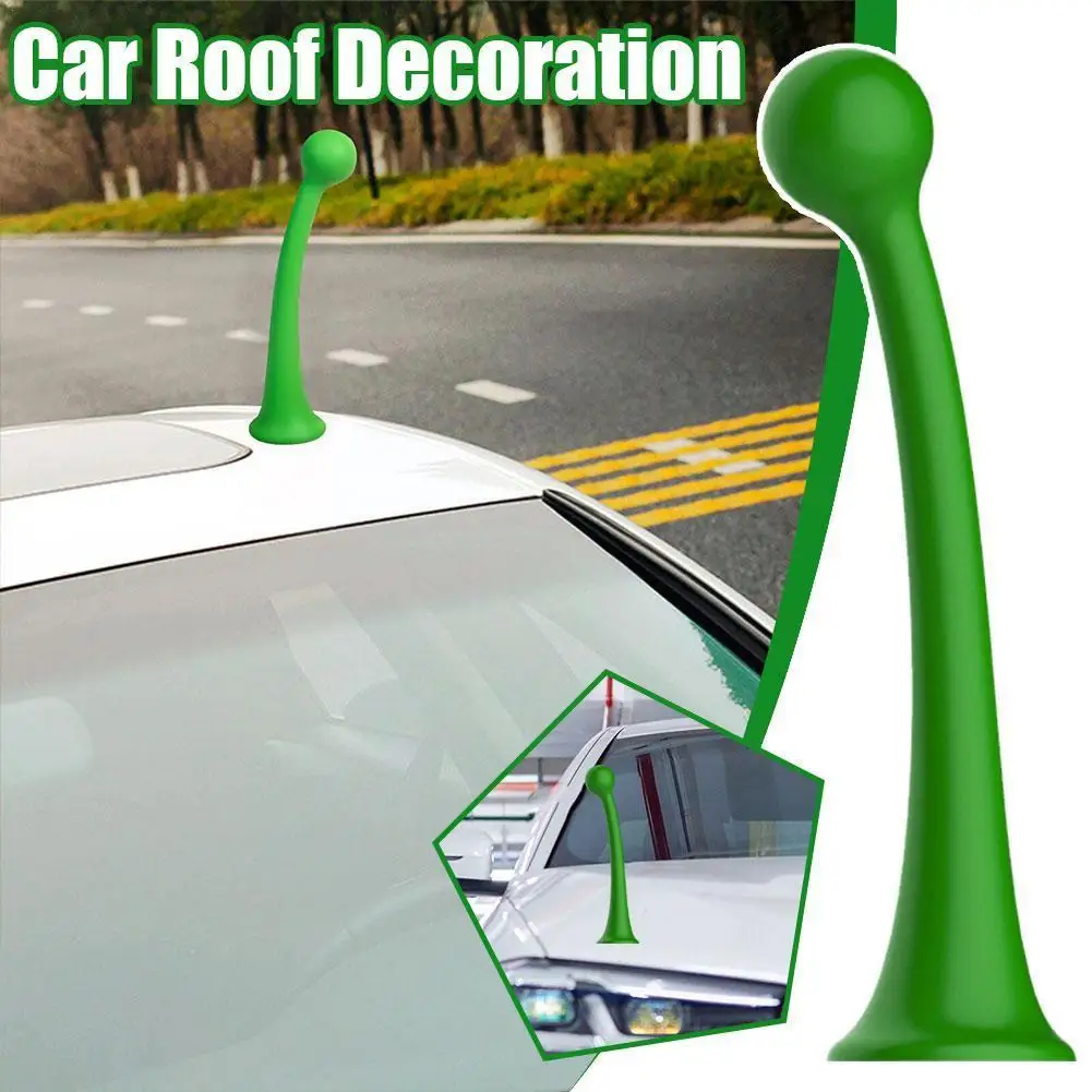 

3D Stereo Car Exterior Decoration Auto Roof Bumper Sprouts Hood Tentacles Horn Bean Small Helmets Devil Decoration Motorcyc L8X8