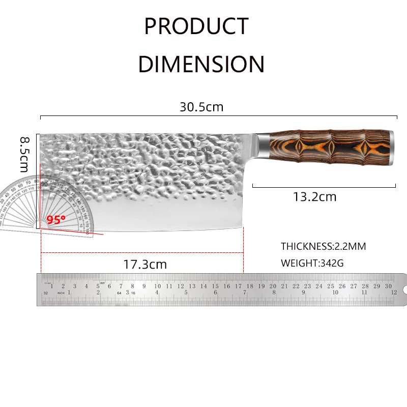 Высококачественный кованый кухонный нож NZV ручной работы искусственный