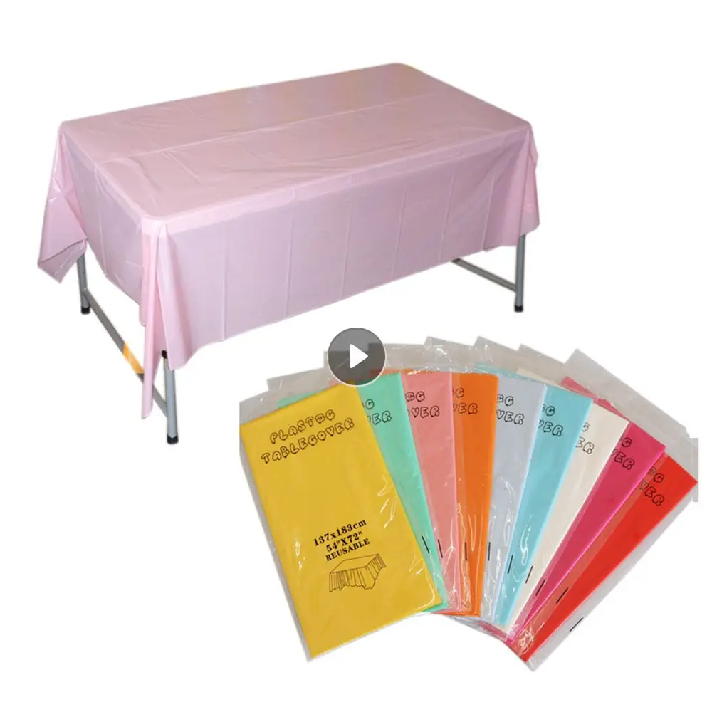

Color Tablecloth Minimalist Solid Color Pe Easy To Take Care Outdoor Picnic Tablecloth Not Easy To Break 137 * 183cm Tablecloth