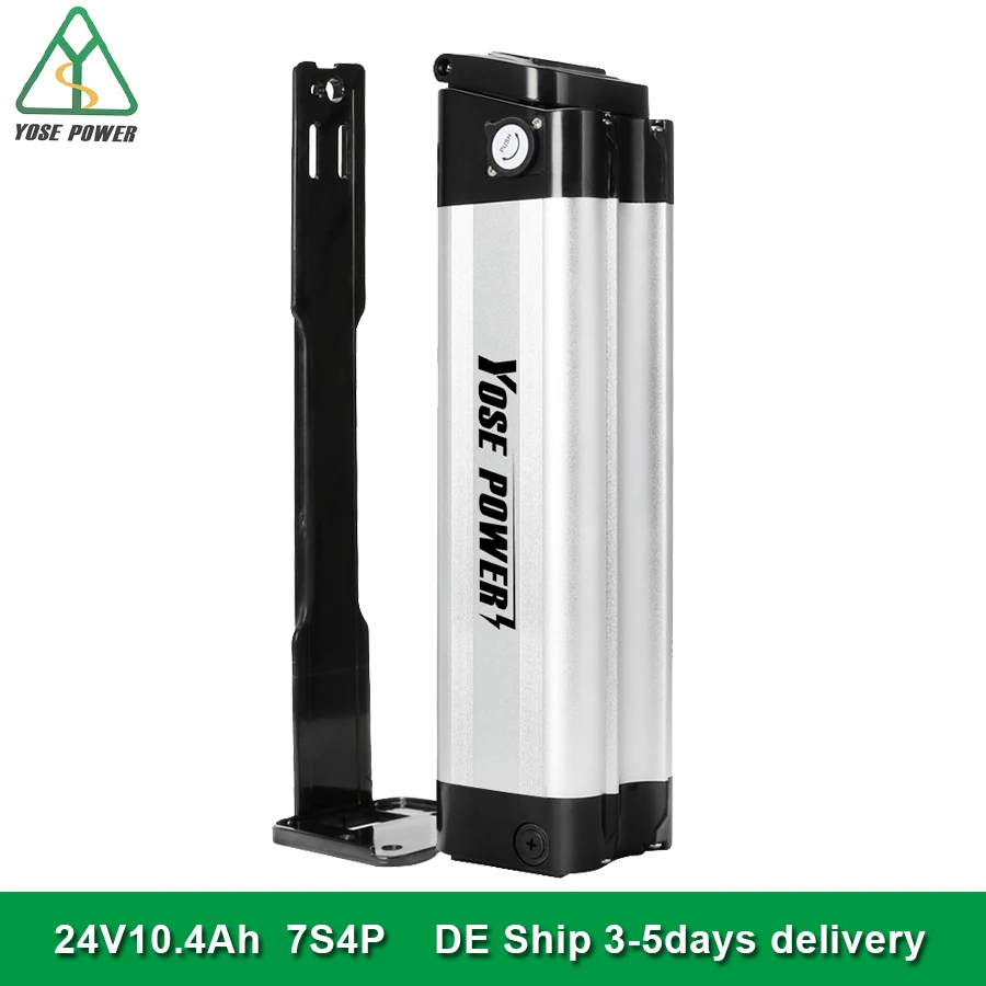 

Electric Bike Battery 24V 10.4Ah Seat Tube for Prophete Electric Bike Phylion XH259-10J Zhenlong ZL07010-F Ebike Akku No Charger