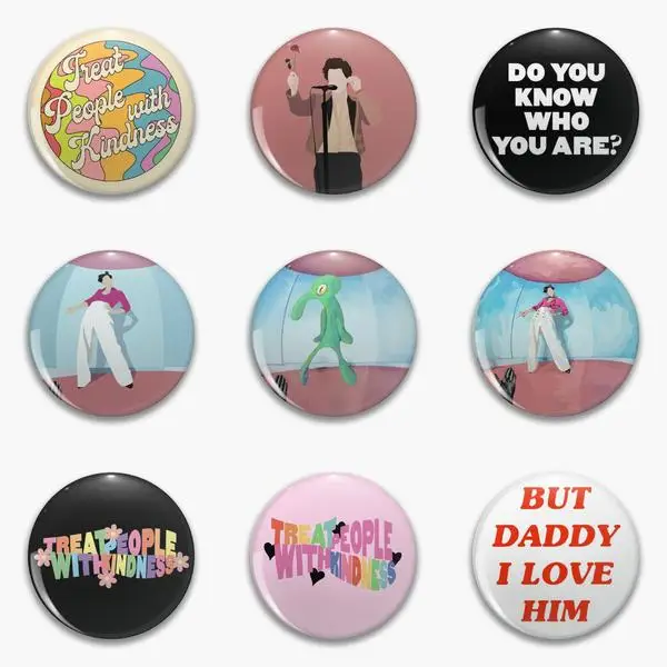 

Groovy Treat Em с добрым дизайном, роза, вы знаете, кто это мягкая пуговица, настраиваемая металлическая шляпа для влюбленных, воротник, лацкан