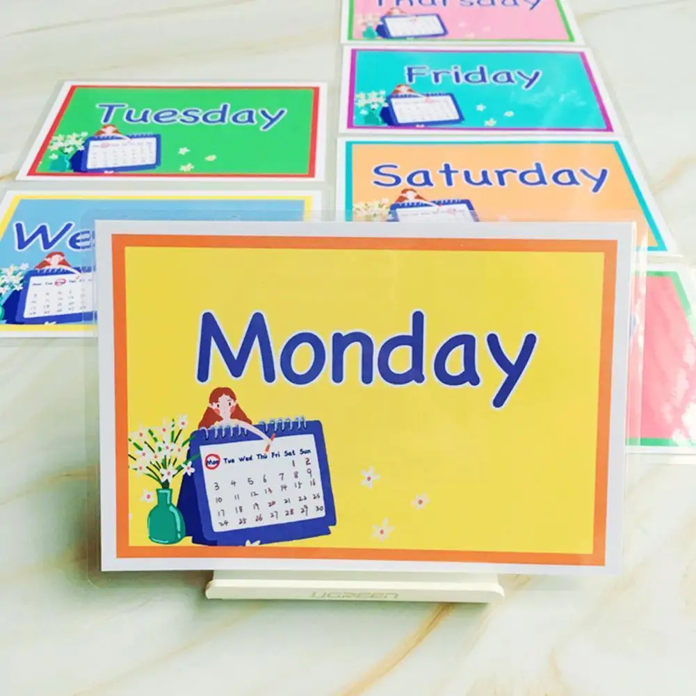 

Обучающие карточки для обучения английским словам, 7 шт./компл., Обучающие Детские игрушки, обучающие английские слова, ранние S4r2
