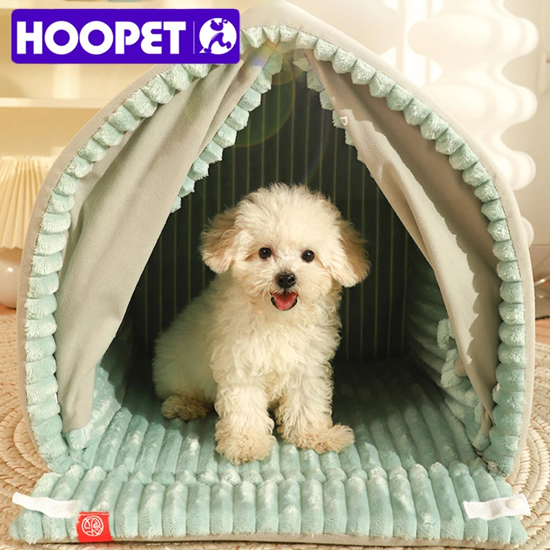 HOOPET  Closed Dog House Winter Windproof Nest for Dogs Cats