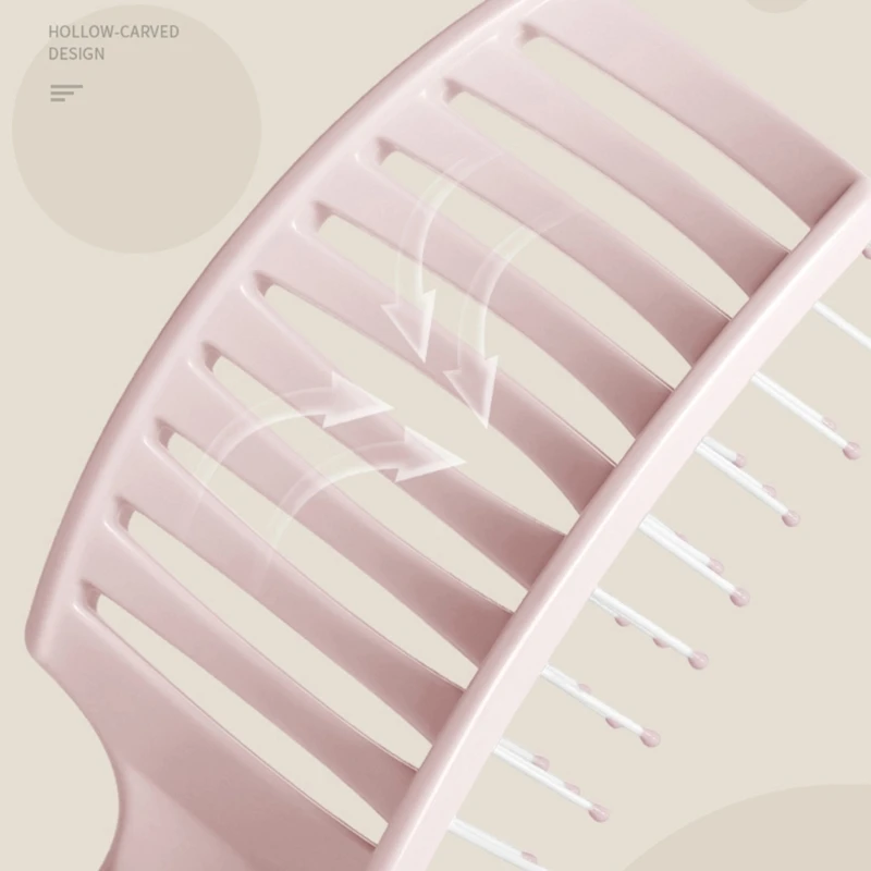 

Профессиональная расческа для волос с вентиляционными отверстиями, Антистатический массаж головы, мокрые сухие гребни, парикмахерские инс...