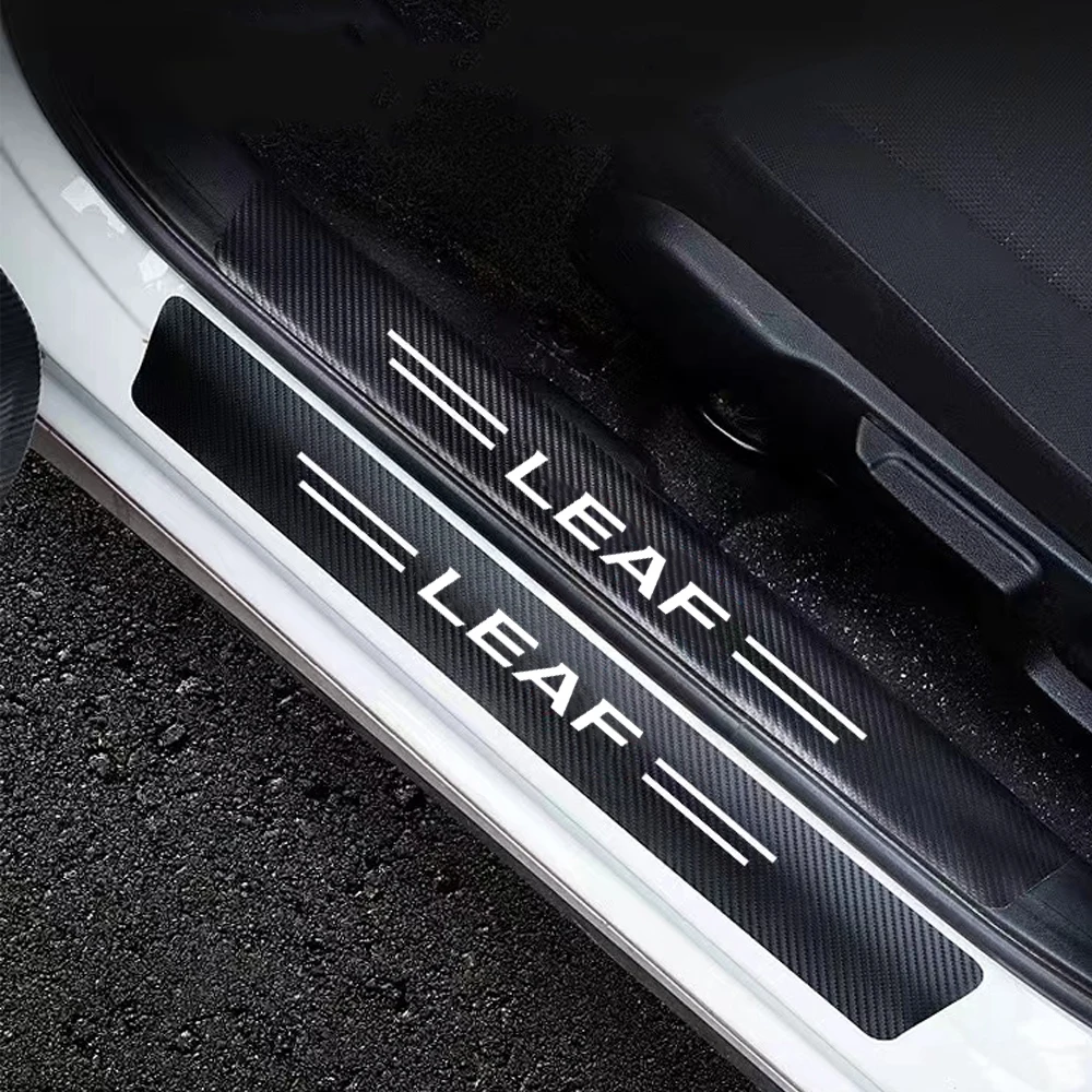 

4 шт., защитные аксессуары для багажника автомобиля, из углеродного волокна