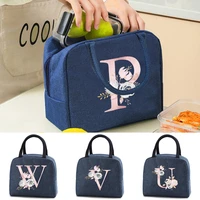 portable zipper thermal lunch bags cooler bags nylon for women portable fridge bag lunch box food bags for kids picnic handbags
