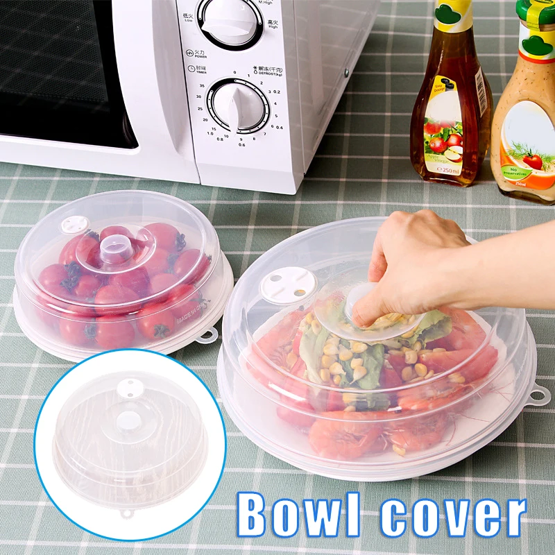 

Food Cover Transparent Ventilated Microwave Covers Cookware Oven Dish Pan Lid Plate Stove Lids Anti-Splash Cap Kitchen Tool