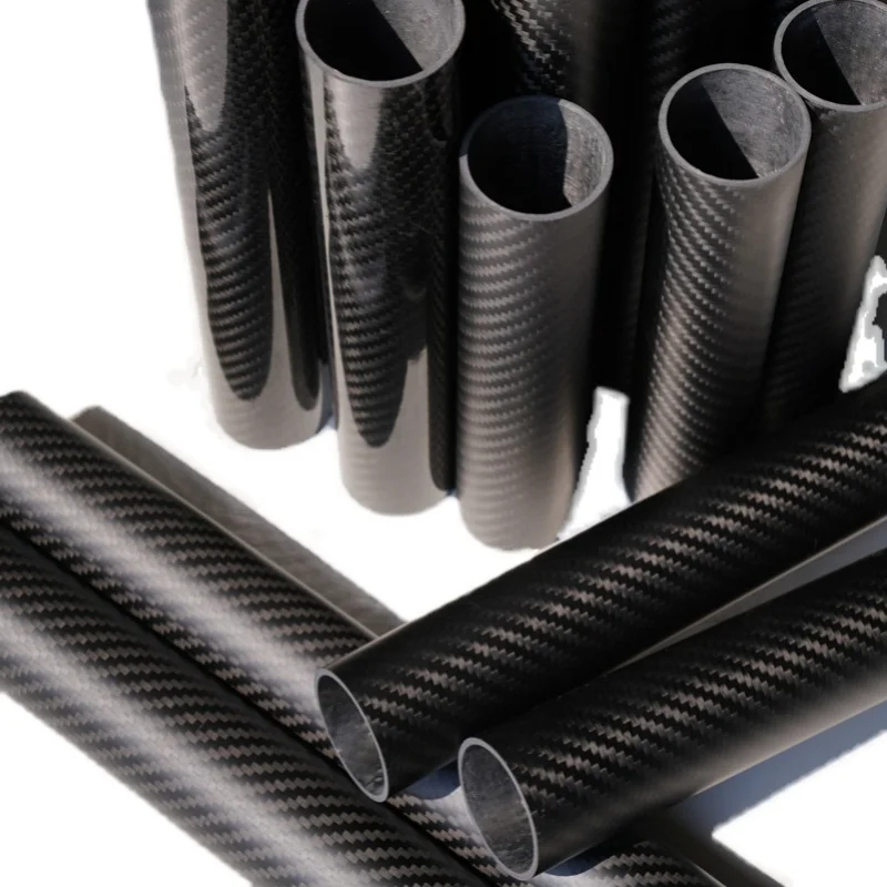 1 шт. Длина мм саржевая Глянцевая труба большого диаметра из углеродного волокна