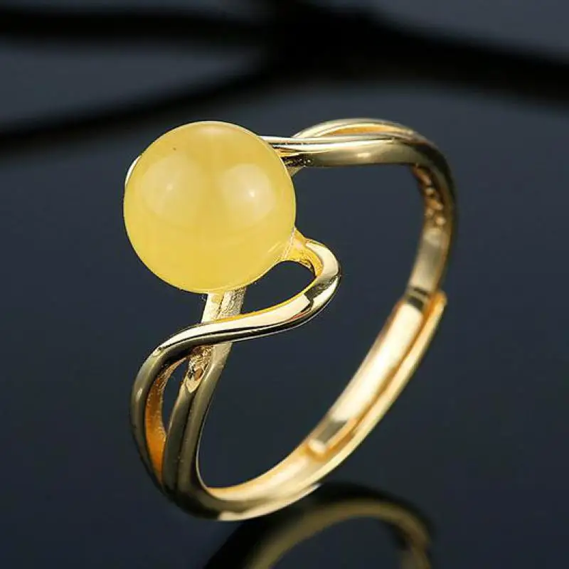 

Женское регулируемое кольцо из серебра 100% пробы, с позолотой 18 карат