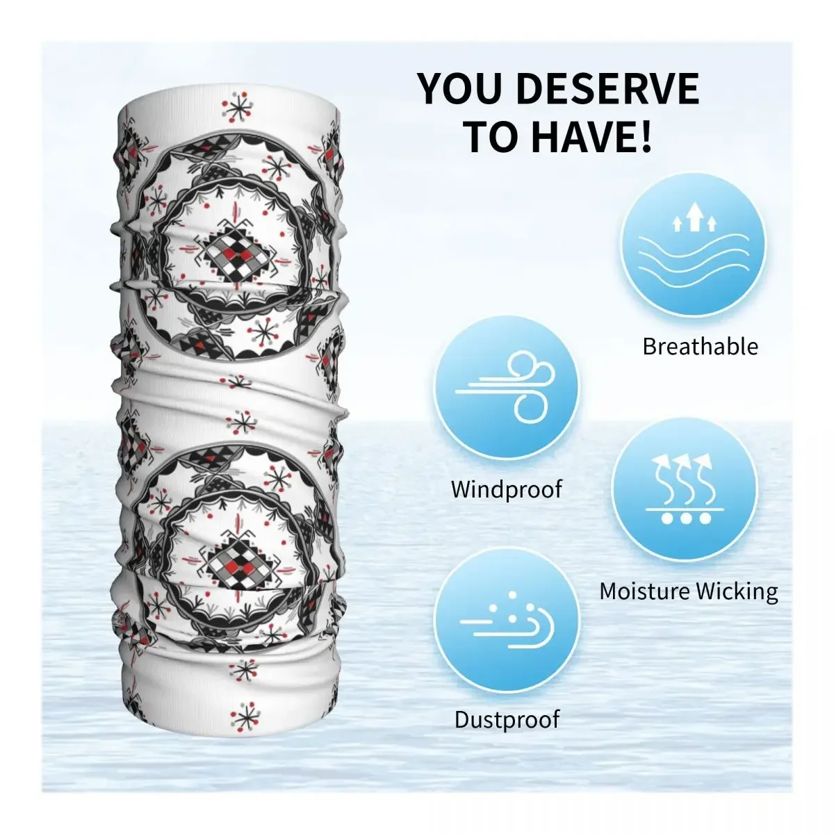 Кабил керамическая бандана зимняя Шейная теплая Женская ветрозащитная повязка