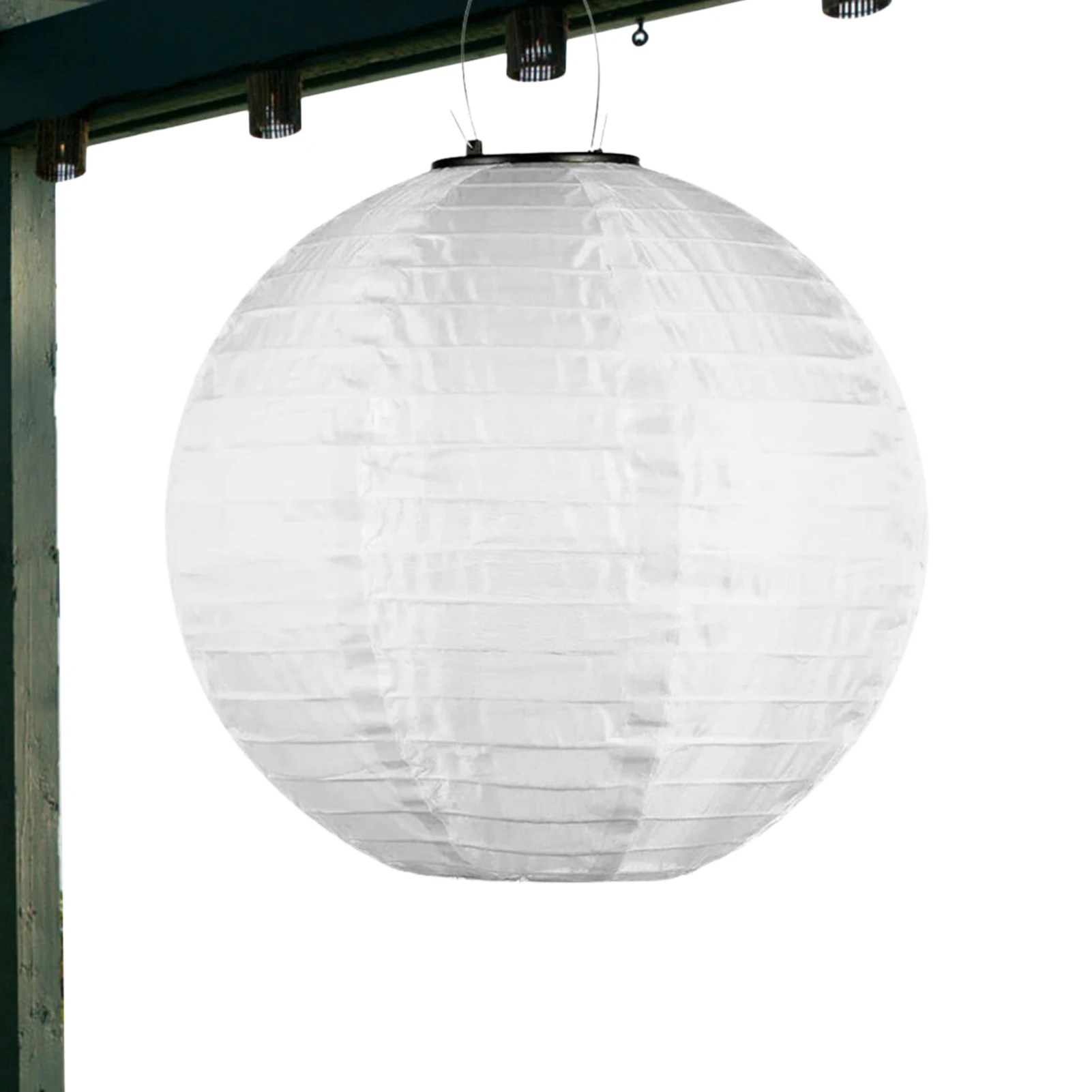 

Chinese Outdoor Nylon LED Lanterns Solar Panels Decorative Lamp With Hooks Ropes Waterproof Japanese Outdoor Lanterns For Garden