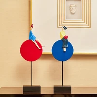 home decore red and blue rhapsody ornaments a pair of personalized home living room tv cabinet porch wine cabinet decorations