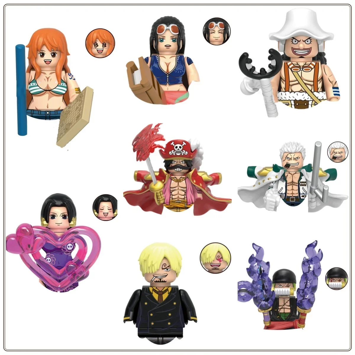 X0356 Boya HanCook Rolona Zoro блок игрушка-головоломка игрушка мини аниме персонаж