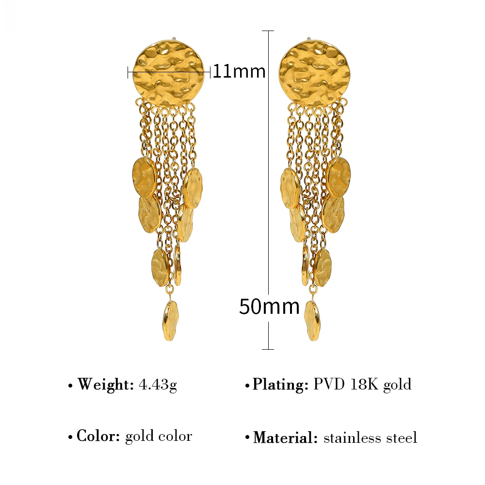 WILD &amp FREE Новая 18 - каратная позолоченная нержавеющая сталь с нержавеющими ушами