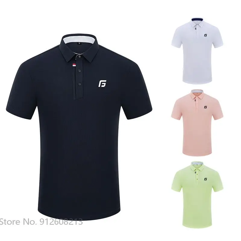 Ist Summer Men Breathable Casual T-shirts Male Elastic Golf 