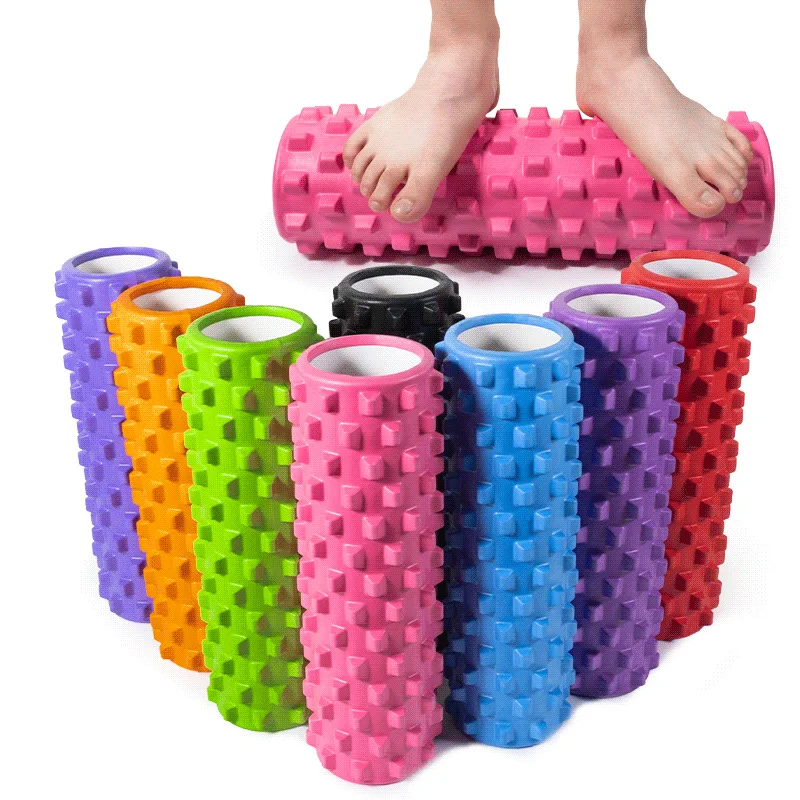 

45cm Spike Floating Yoga Column Spinal Muscle Relaxation Massage Stick Roller Foam Roller EVA Yoga Column Fitness Pilates Yoga