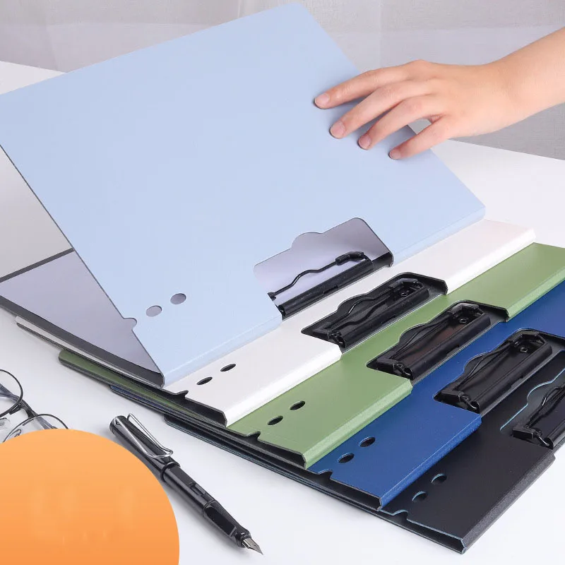 Desk organizer Bag for Documents A4 Single Clip File Folder Binder stationery Organizer School office Storage clip backing plate
