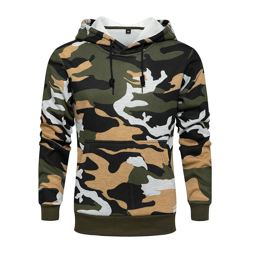 

Oversized Fleece Sweatshirts Men Camouflage Hooded Hoodies Sweatshirt Male Long Sleeve Camo Hoodie Casual Warm Pullover Clothes