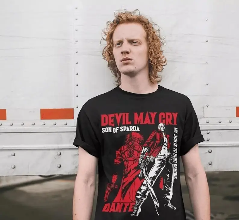 Футболка унисекс премиум-класса Dante Shooting DMC футболка May Cry DMC3 подарочная рубашка